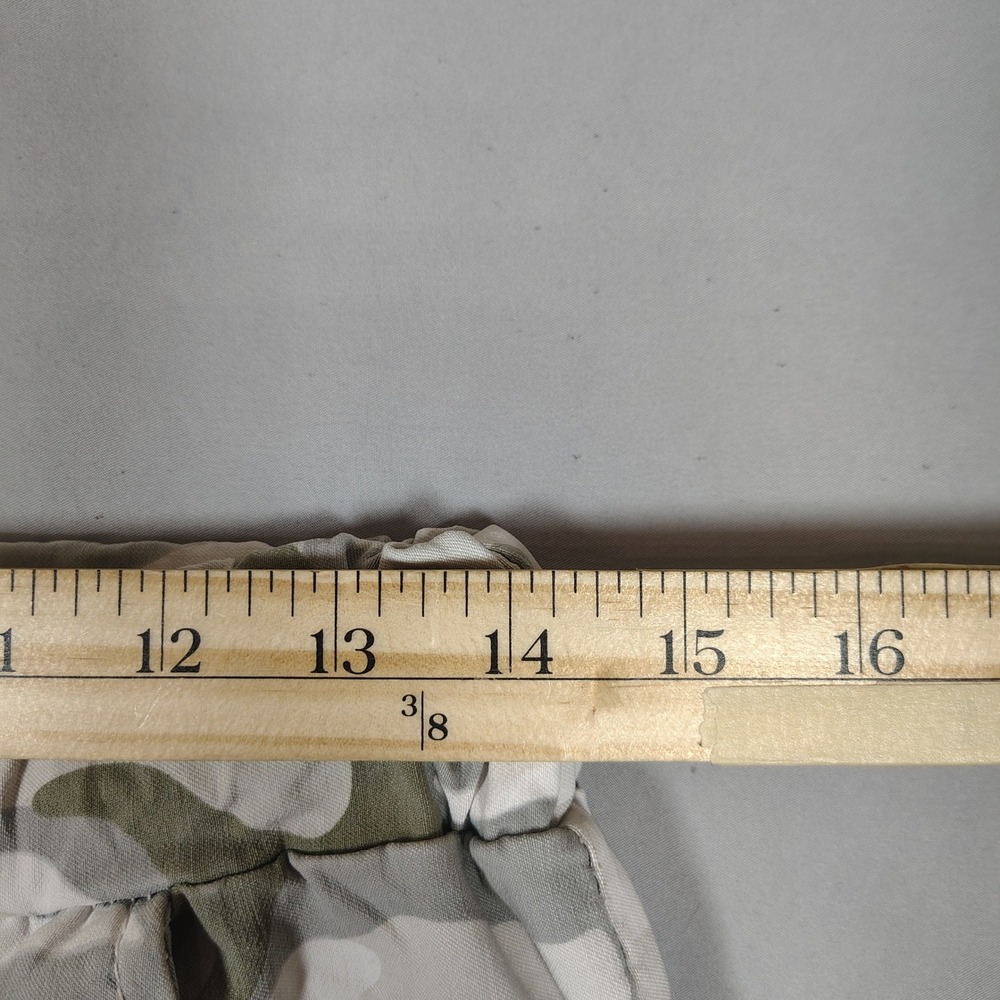 Free for Humanity Jogger Pants Women M Grey Camo Drawstring Viscose Blend Italy - Picture 5 of 8